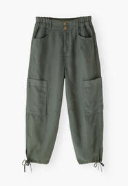 Tie-leg trousers, Dark bay, webstill