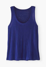 Pintuck vest, Deep ultra-marine, webstill
