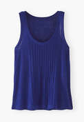Pintuck vest, Deep ultra-marine, webstill