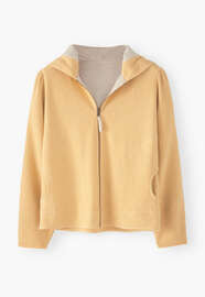 Zip-up hoodie, Orange peach, webstill