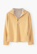 Zip-up hoodie, Orange peach, webstill