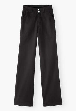 Flared trouser, Washed black, webstill
