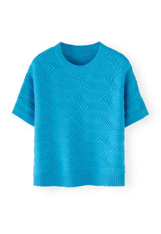 Zig-zag sweater, Electric blue, webstill