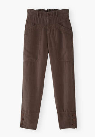 Cropped trousers, Chocolate, webstill