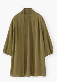 Cocoon cardigan, Olive, webstill