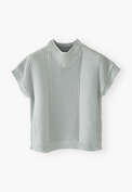Sleeveless sweater, Dusty blue, webstill