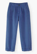 Pleat-detail trousers, Cobalt, webstill