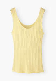 Lace-rib vest, Pastel yellow, webstill