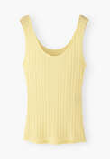 Lace-rib vest, Pastel yellow, webstill