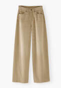 Mid-rise wide-leg jeans, Pale grey, webstill