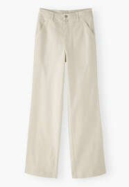 Flared trouser, Ecru, webstill