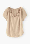 Striped blouse, Faded lemon, webstill