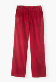 Straight-leg cord trousers, Rose red, webstill