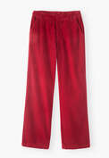 Straight-leg cord trousers, Rose red, webstill