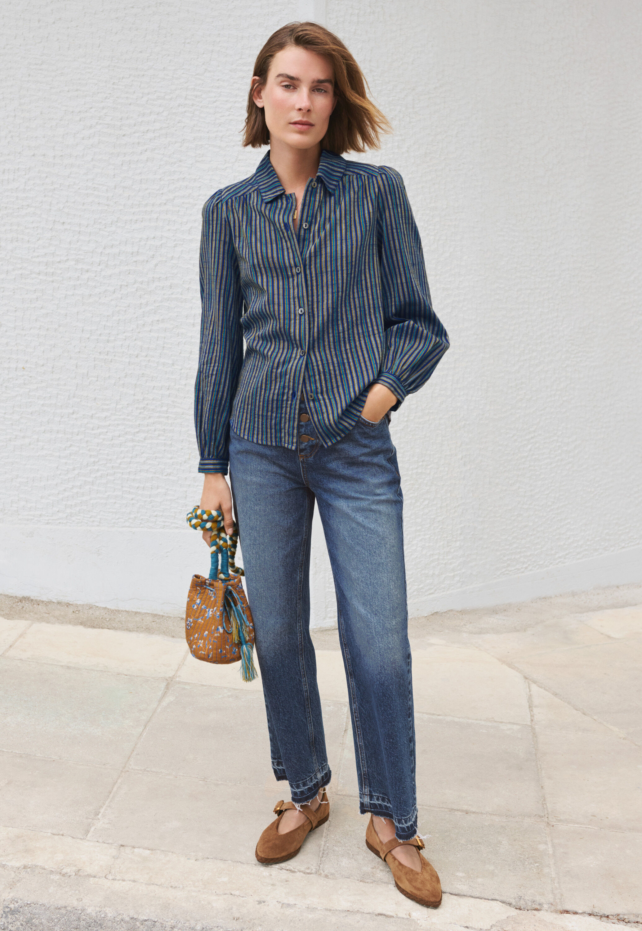 Pintuck blouse