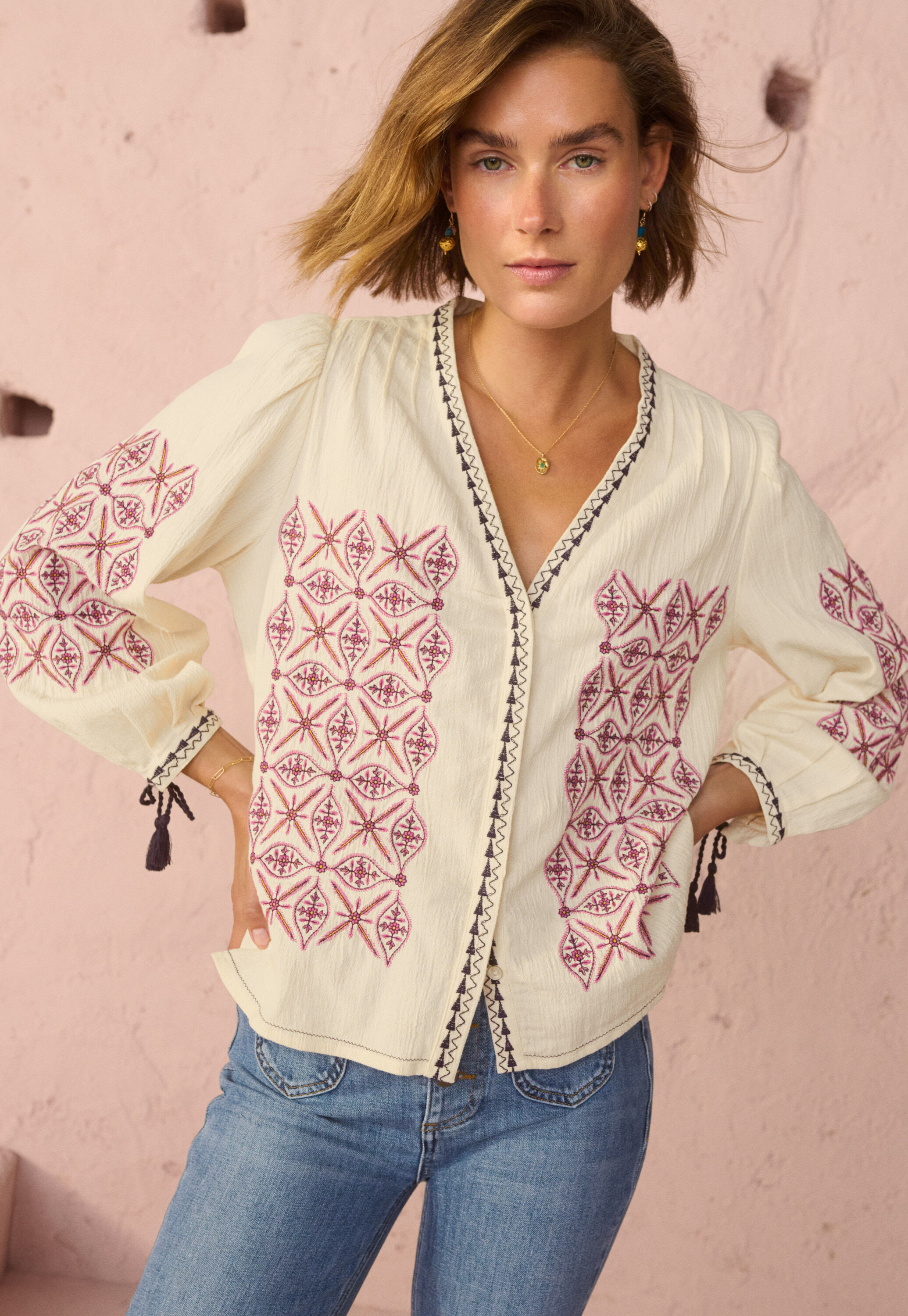 Embroidered blouse