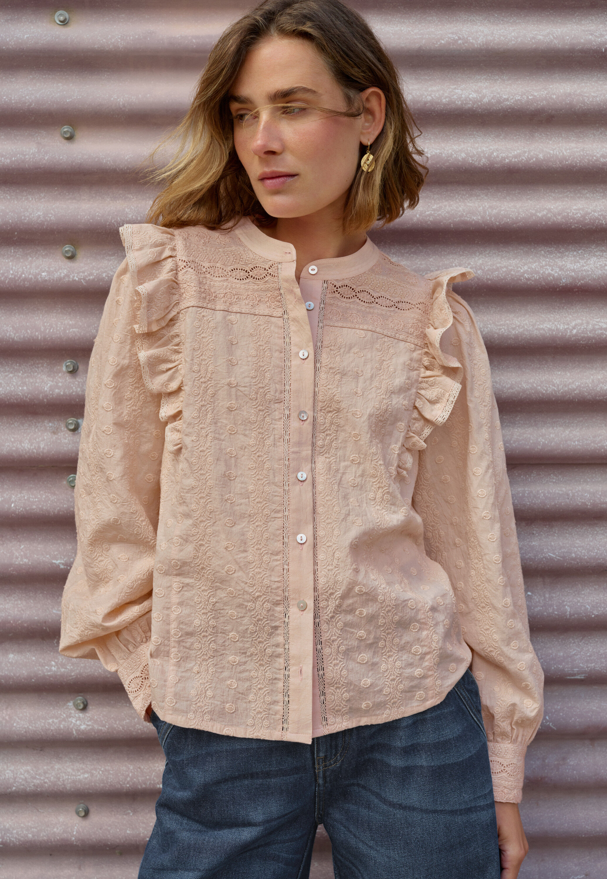 Broderie blouse
