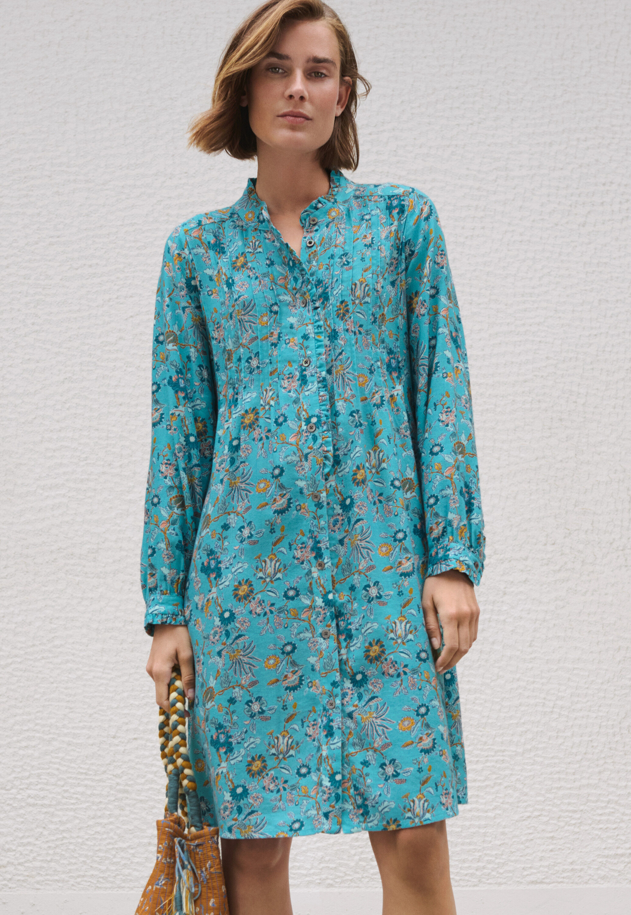 Printed shirtdress