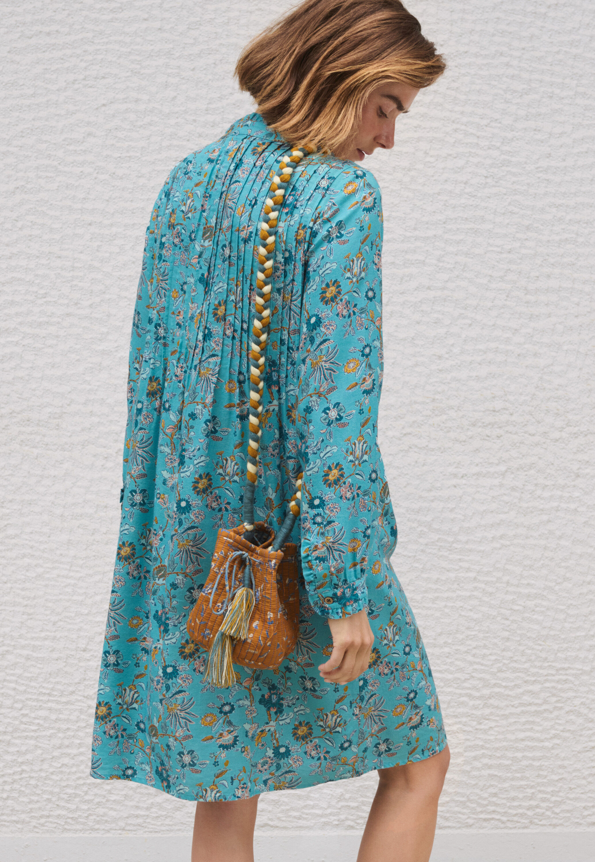 Printed shirtdress