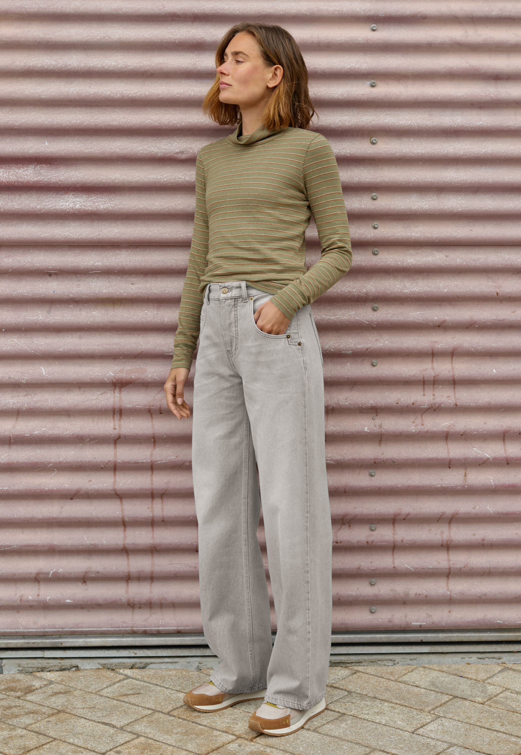 Straight-leg jean, Grey, large