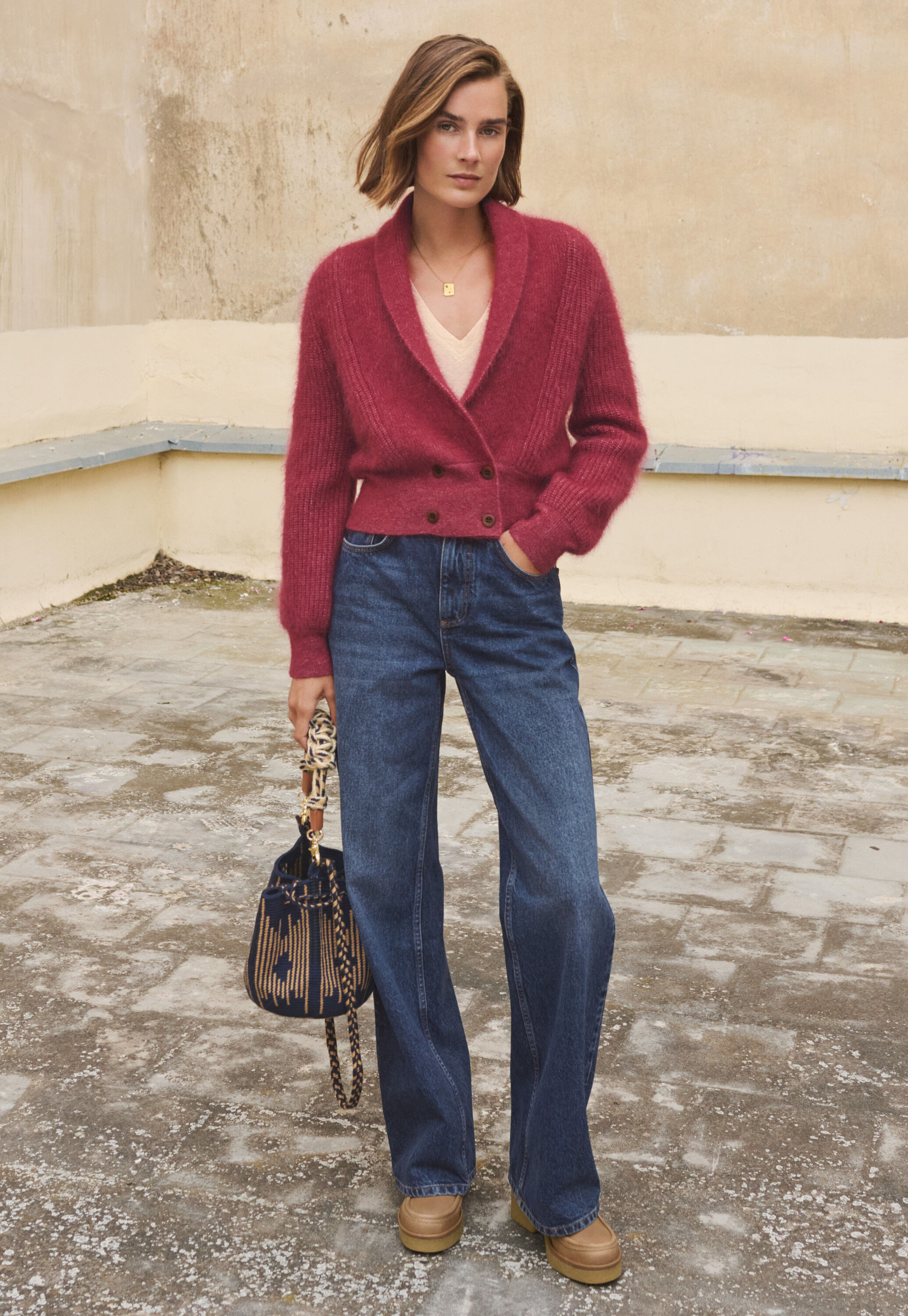 Pintuck blouse