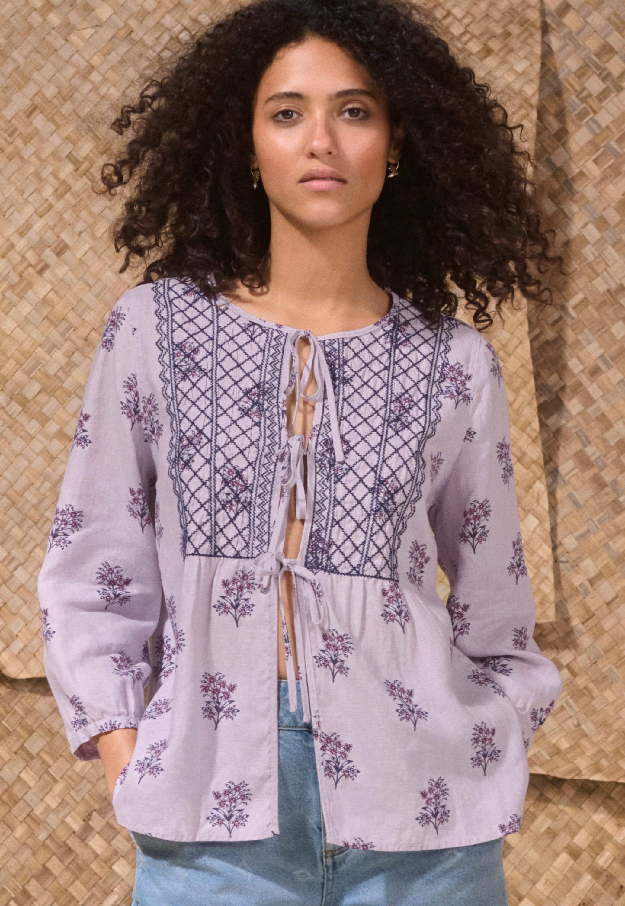 Pintuck blouse