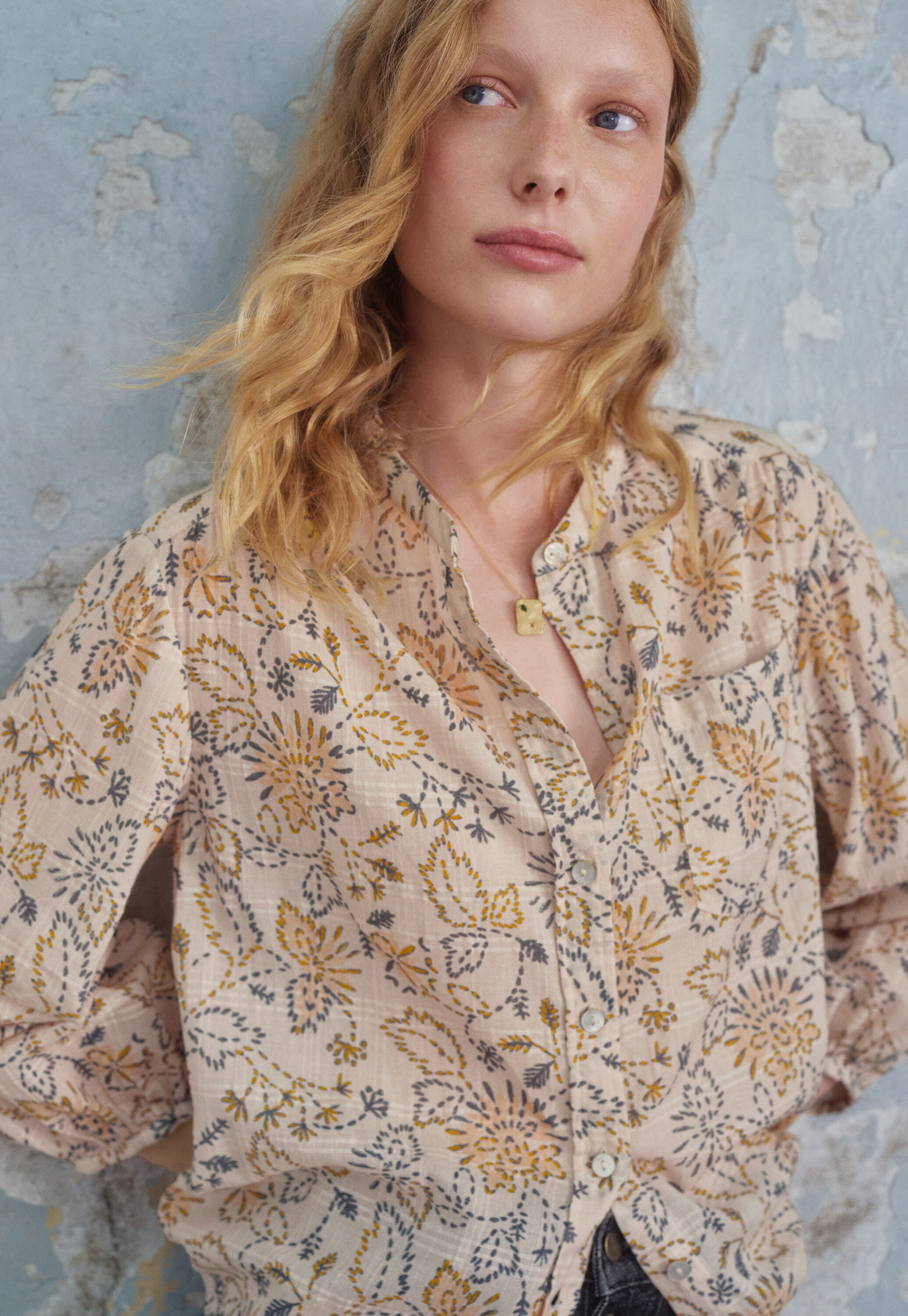 Printed boyfriend shirt