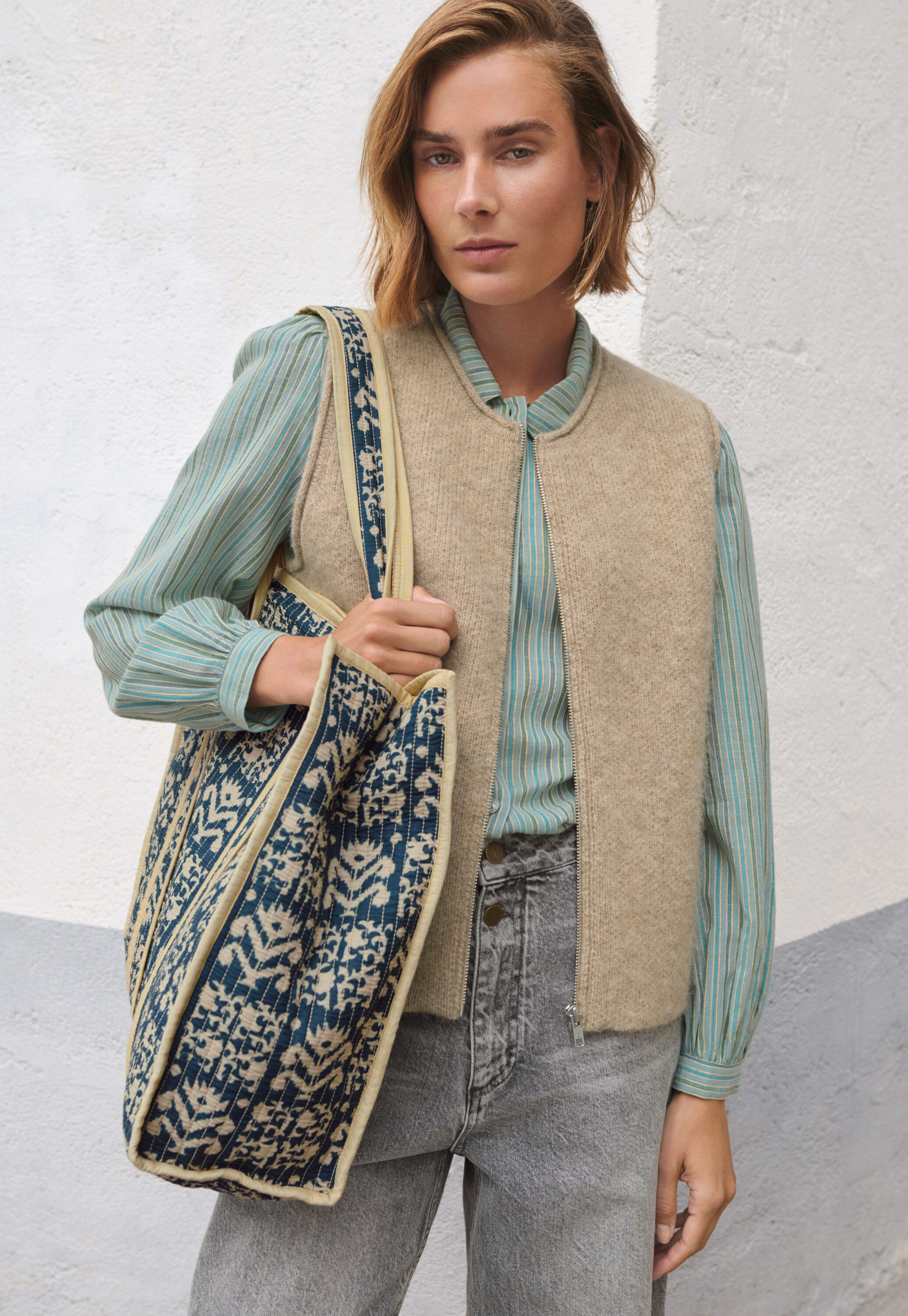 Pintuck blouse