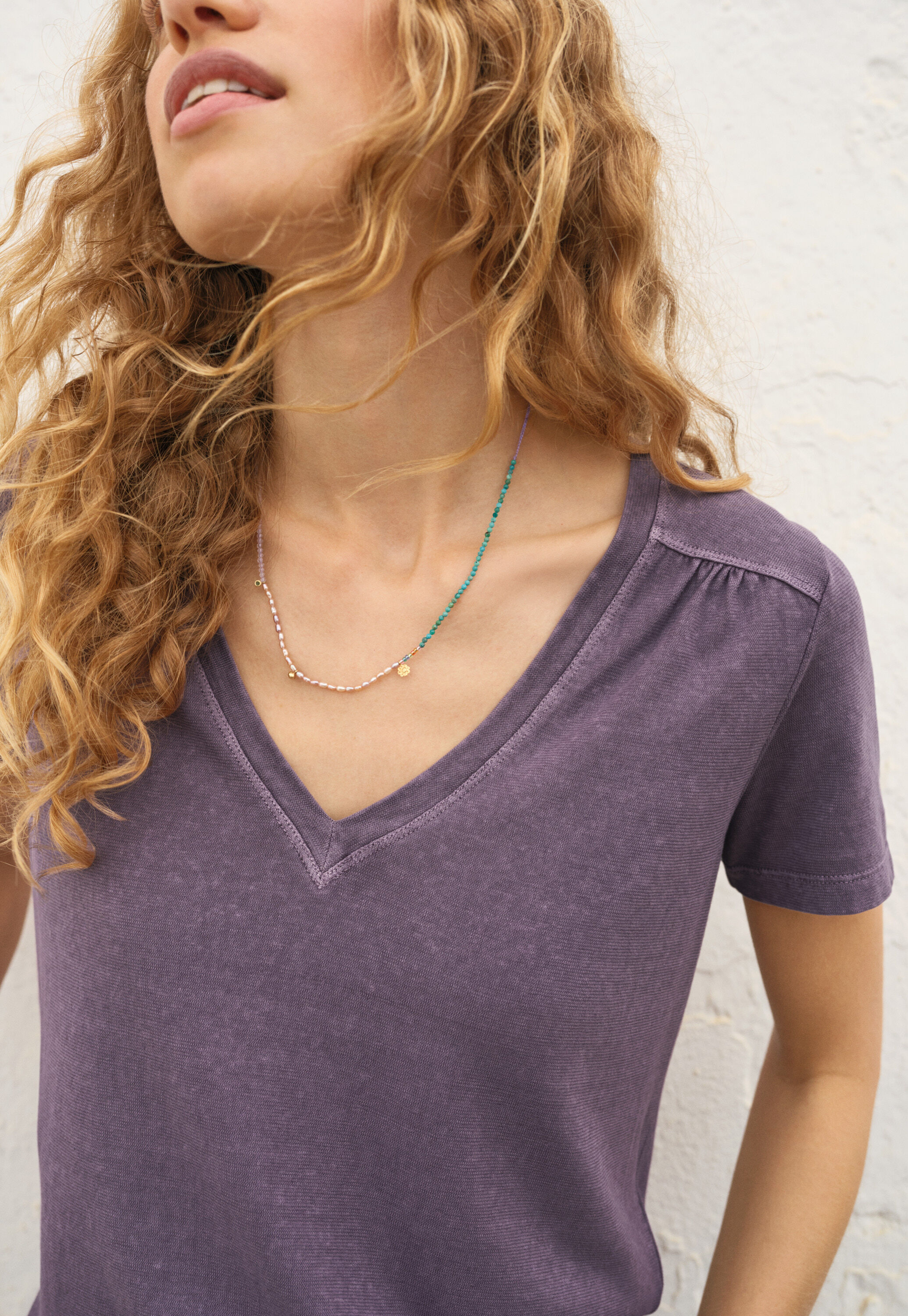 V-neck top