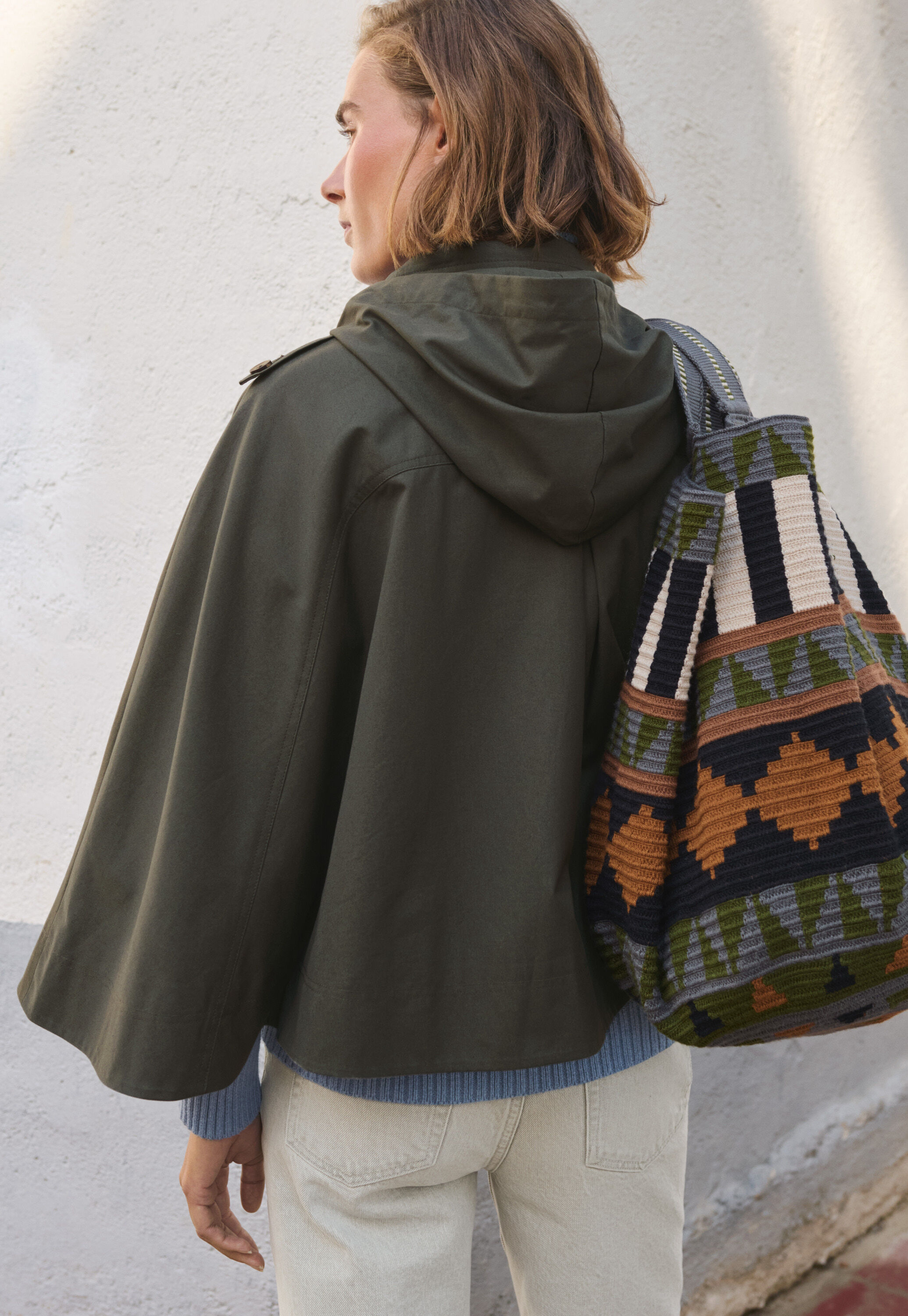 Cape, Dark khaki, large