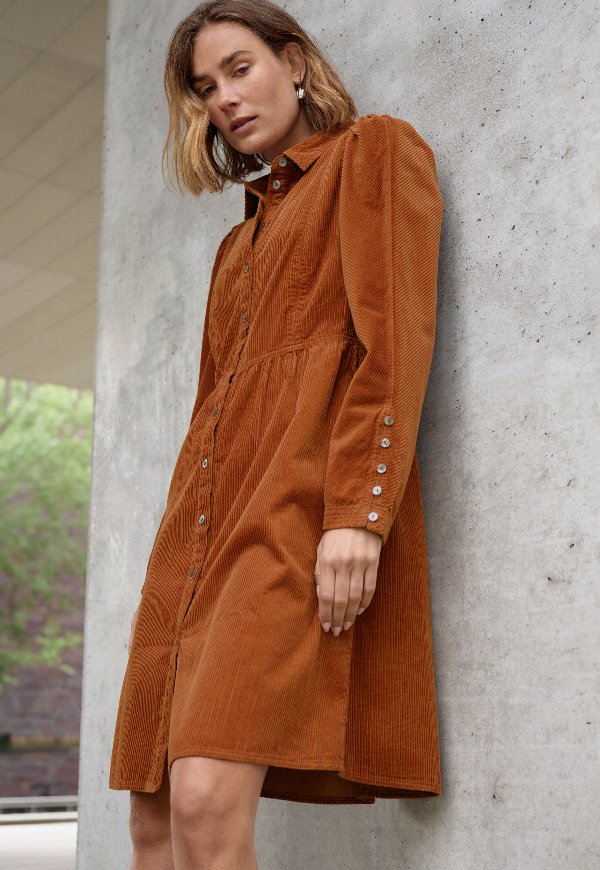 Button-through dress