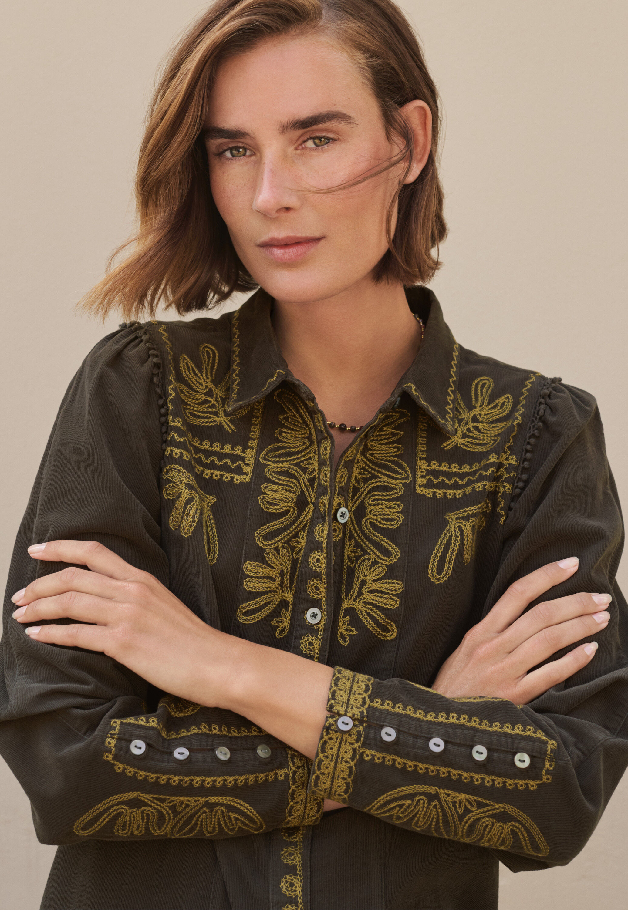 Pintuck blouse