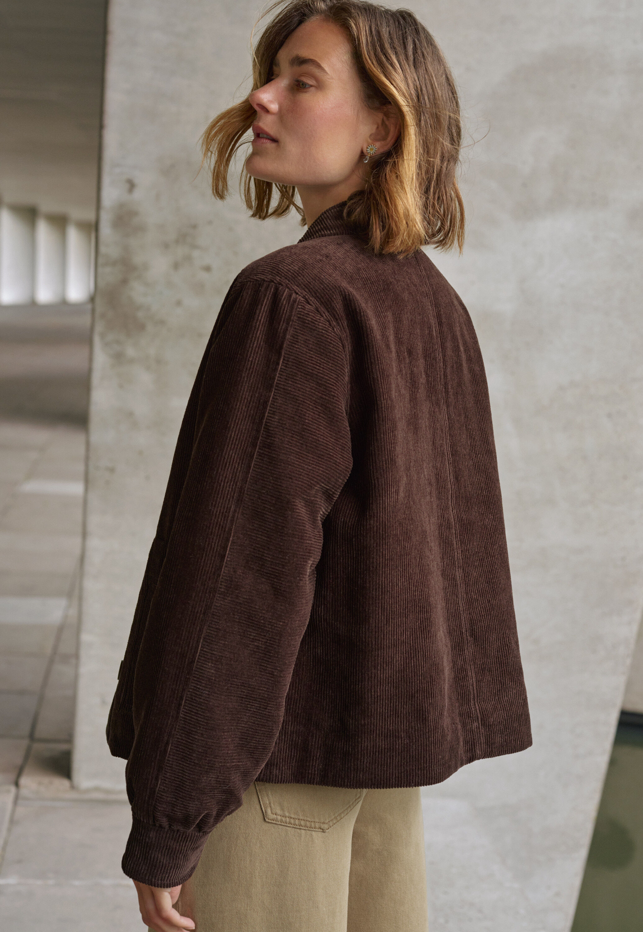 Double-breasted jacket, Dark chocolate, large