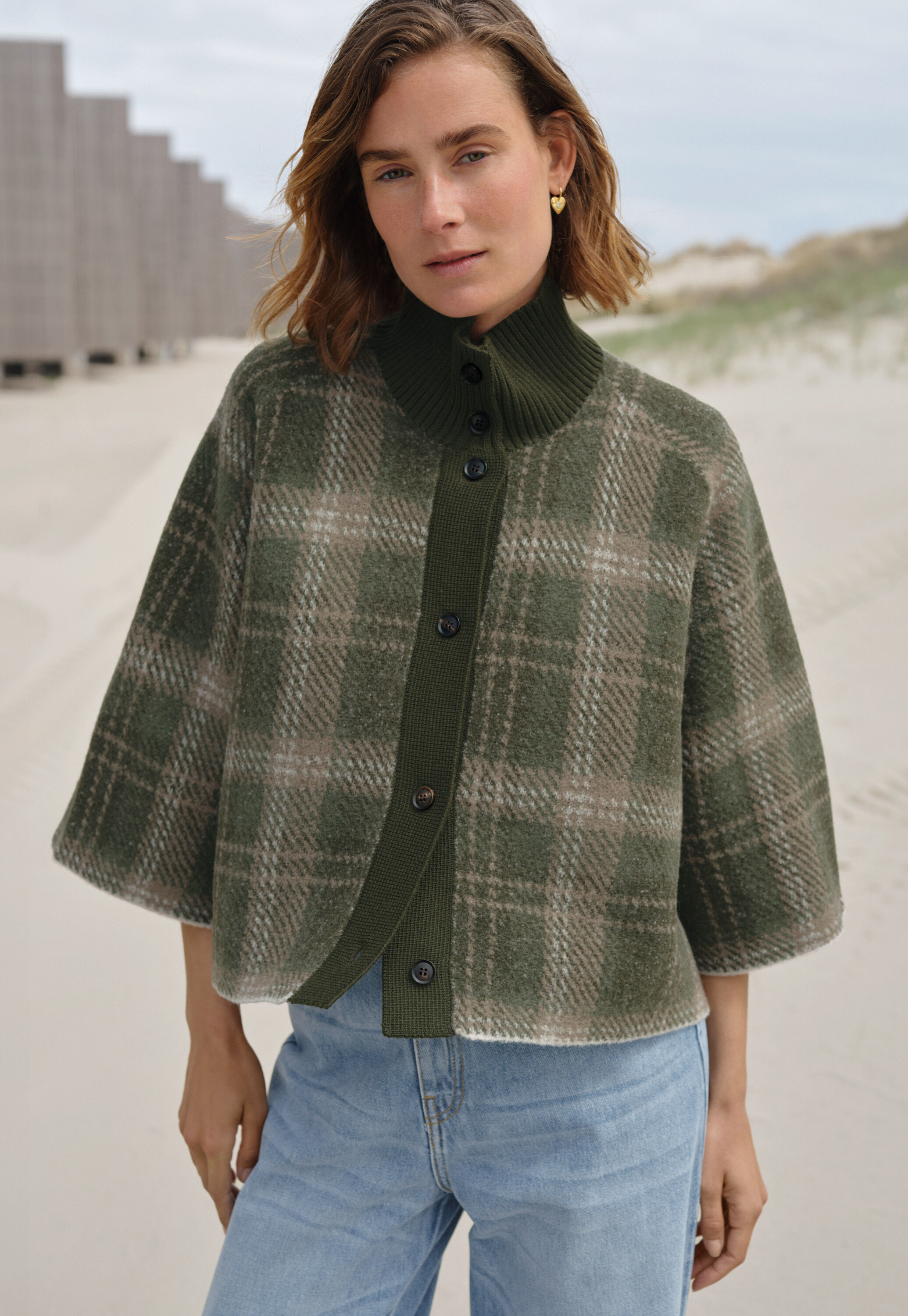 Cable-knit sweater