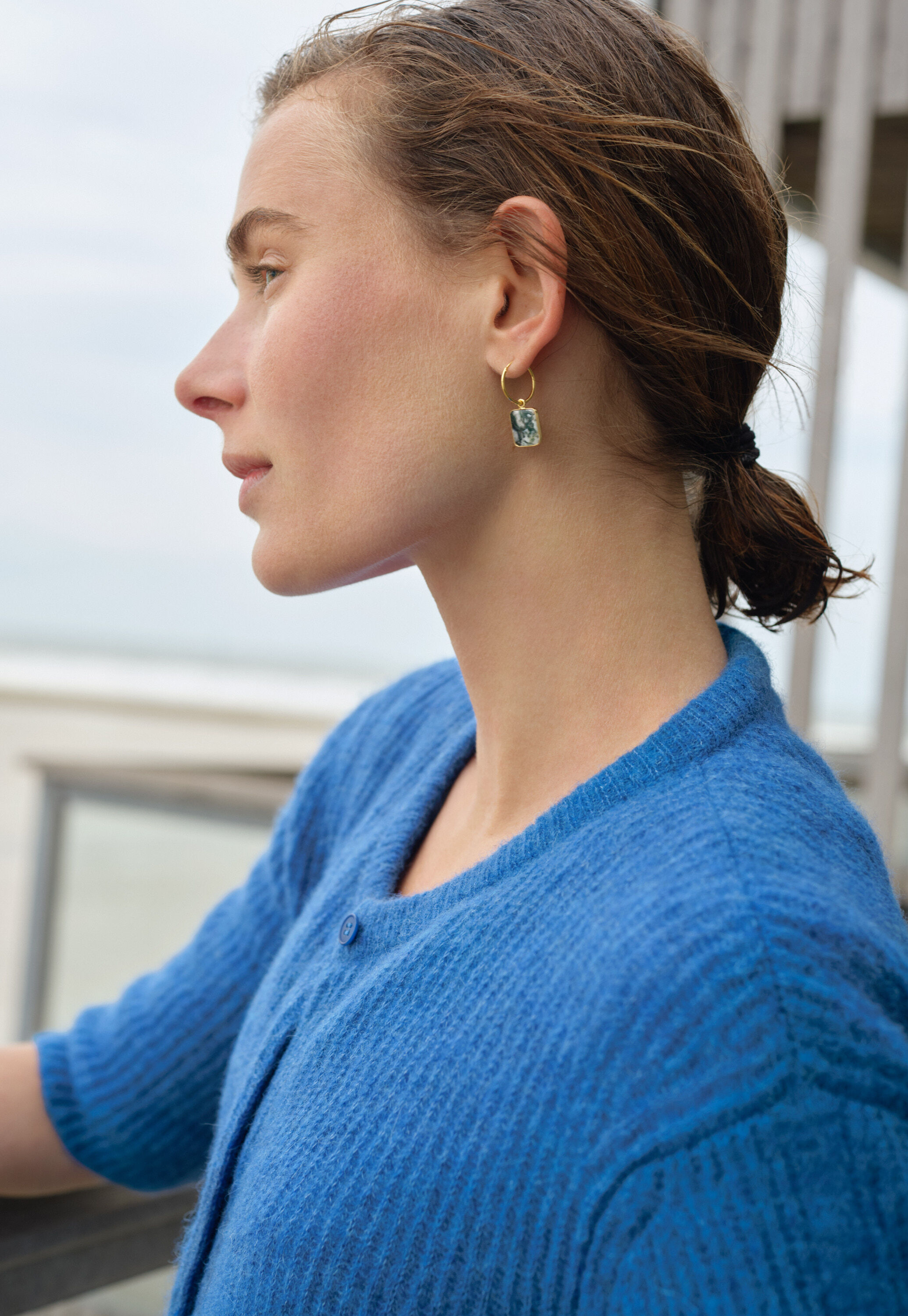 Cable-knit sweater