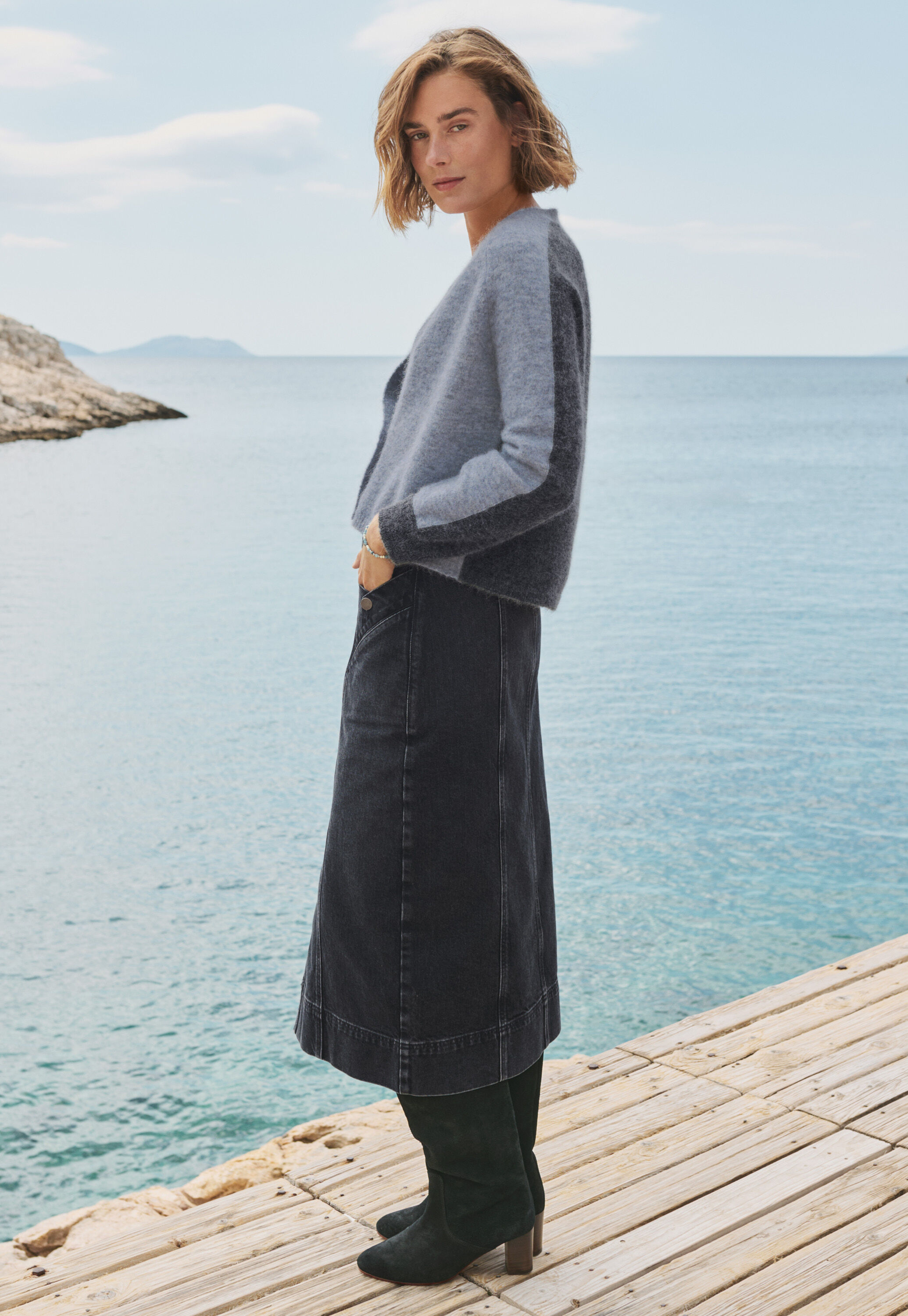 Denim skirt