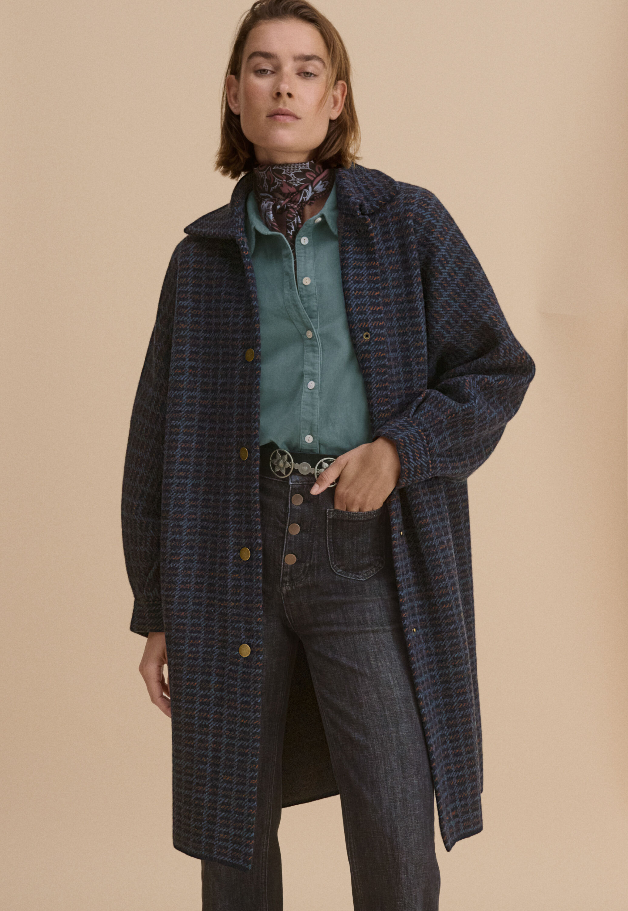 Checked jacket