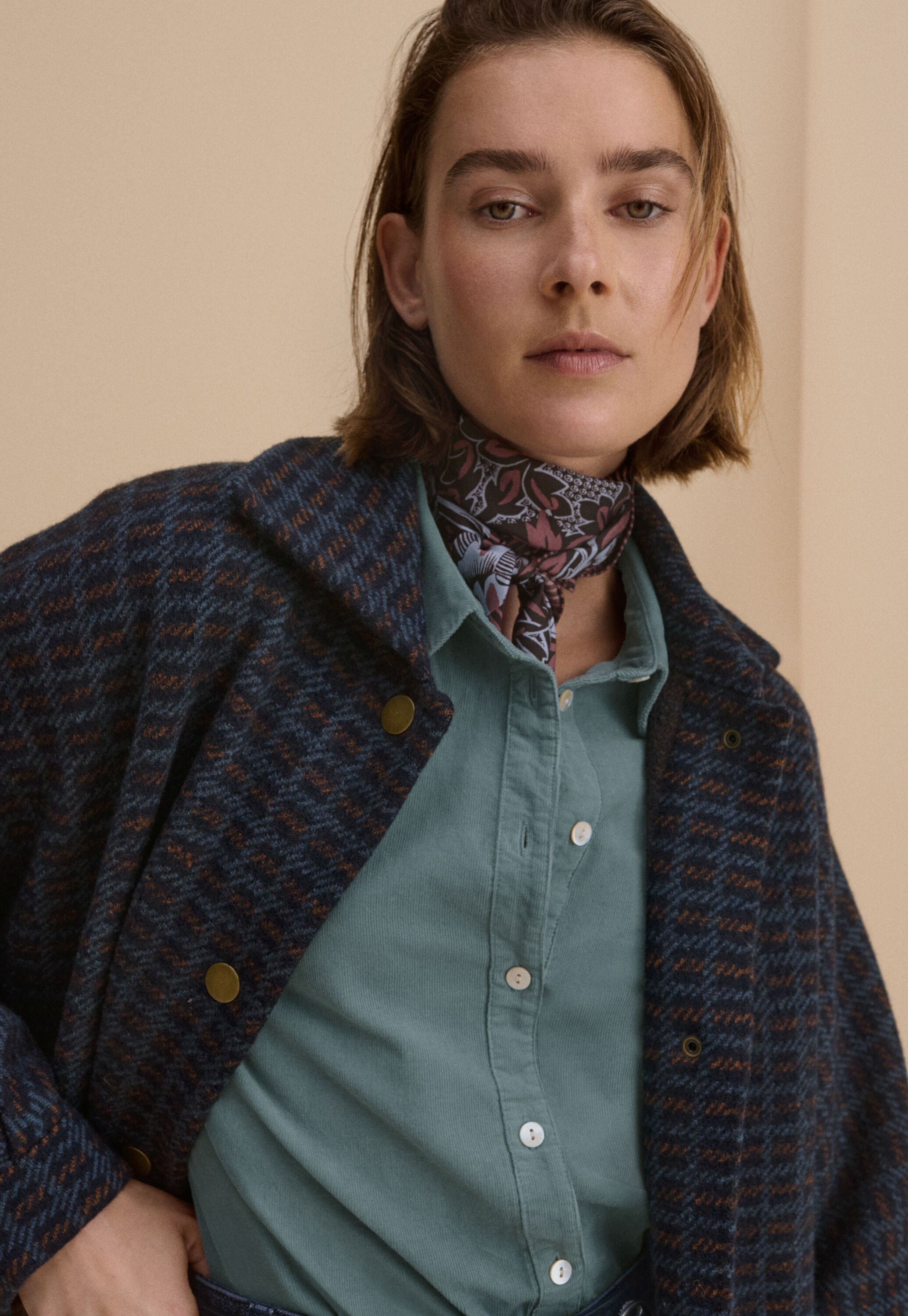 Checked jacket