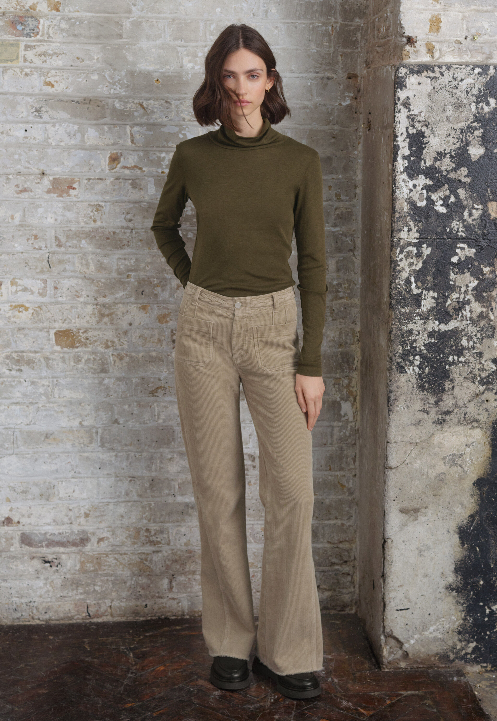 High-neck top