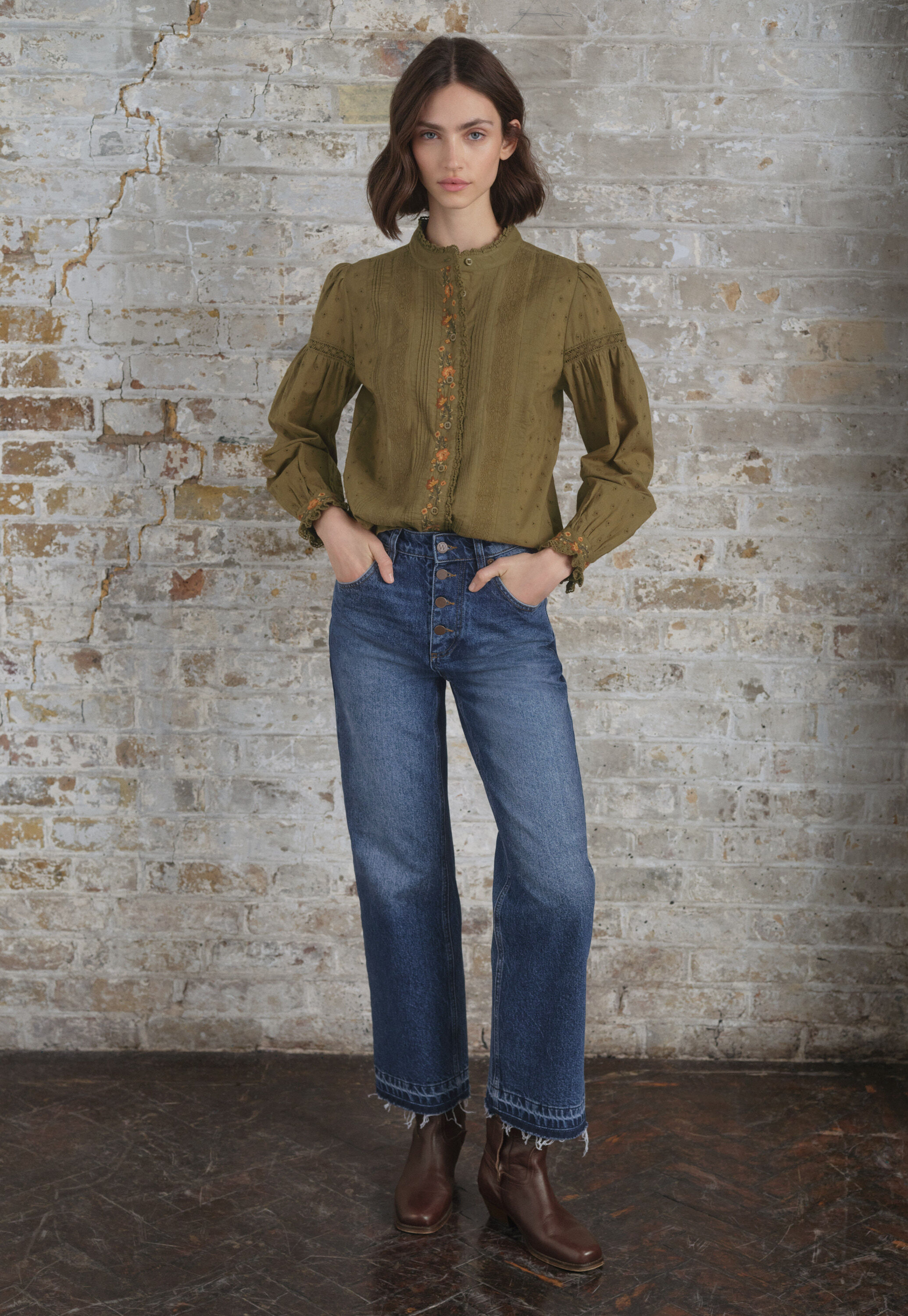 Let-down hem jeans