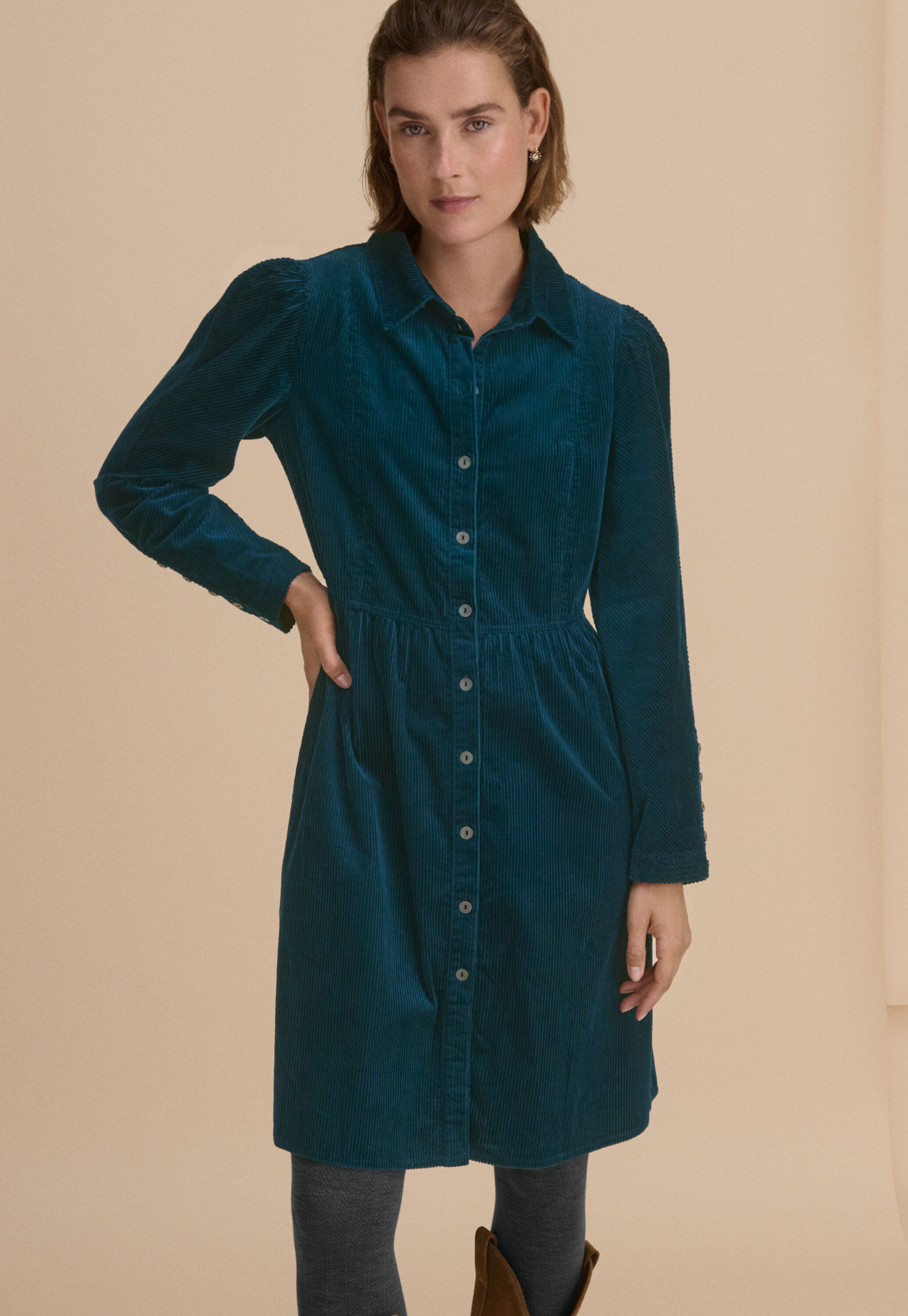 Button-through dress