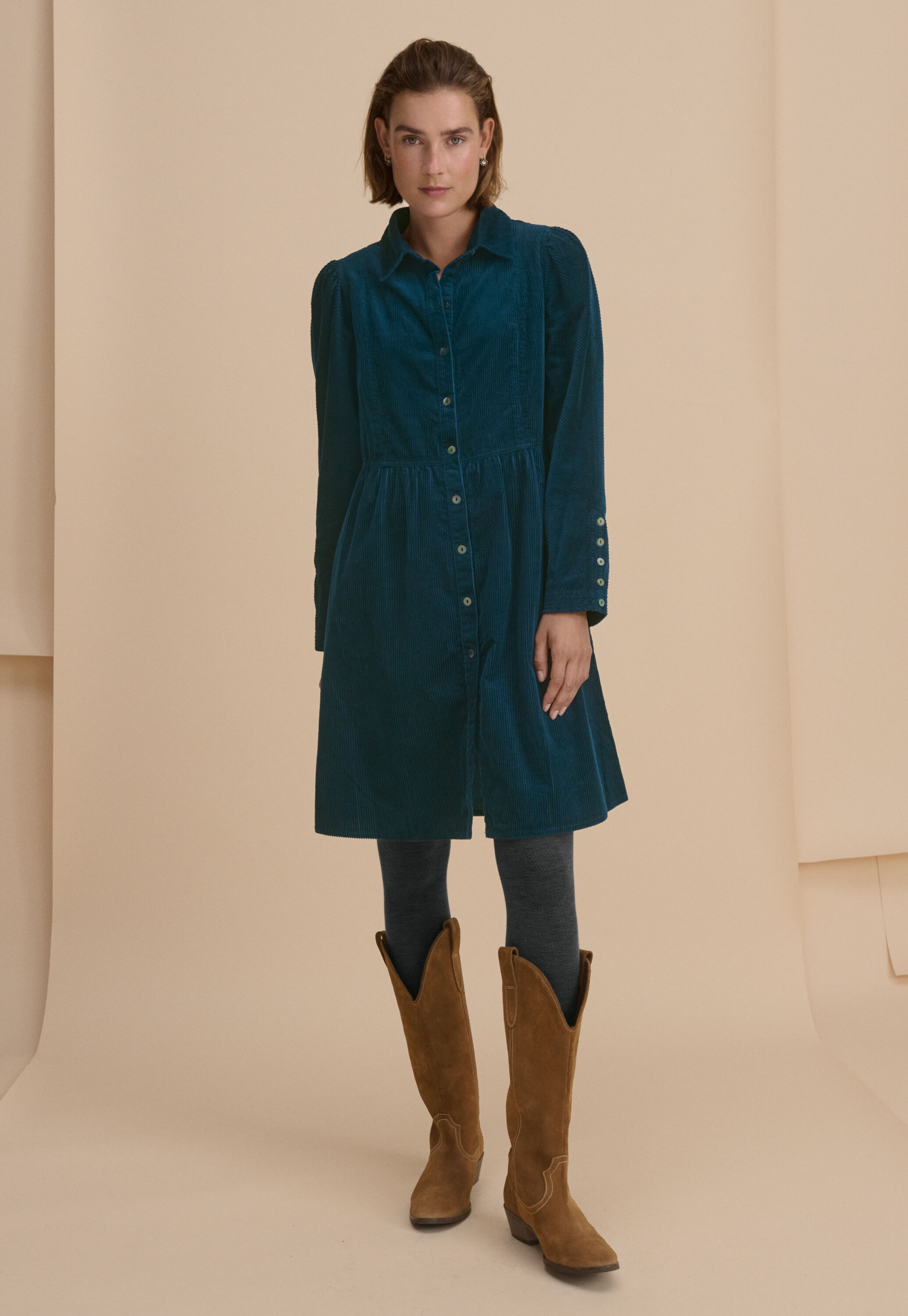 Button-through dress