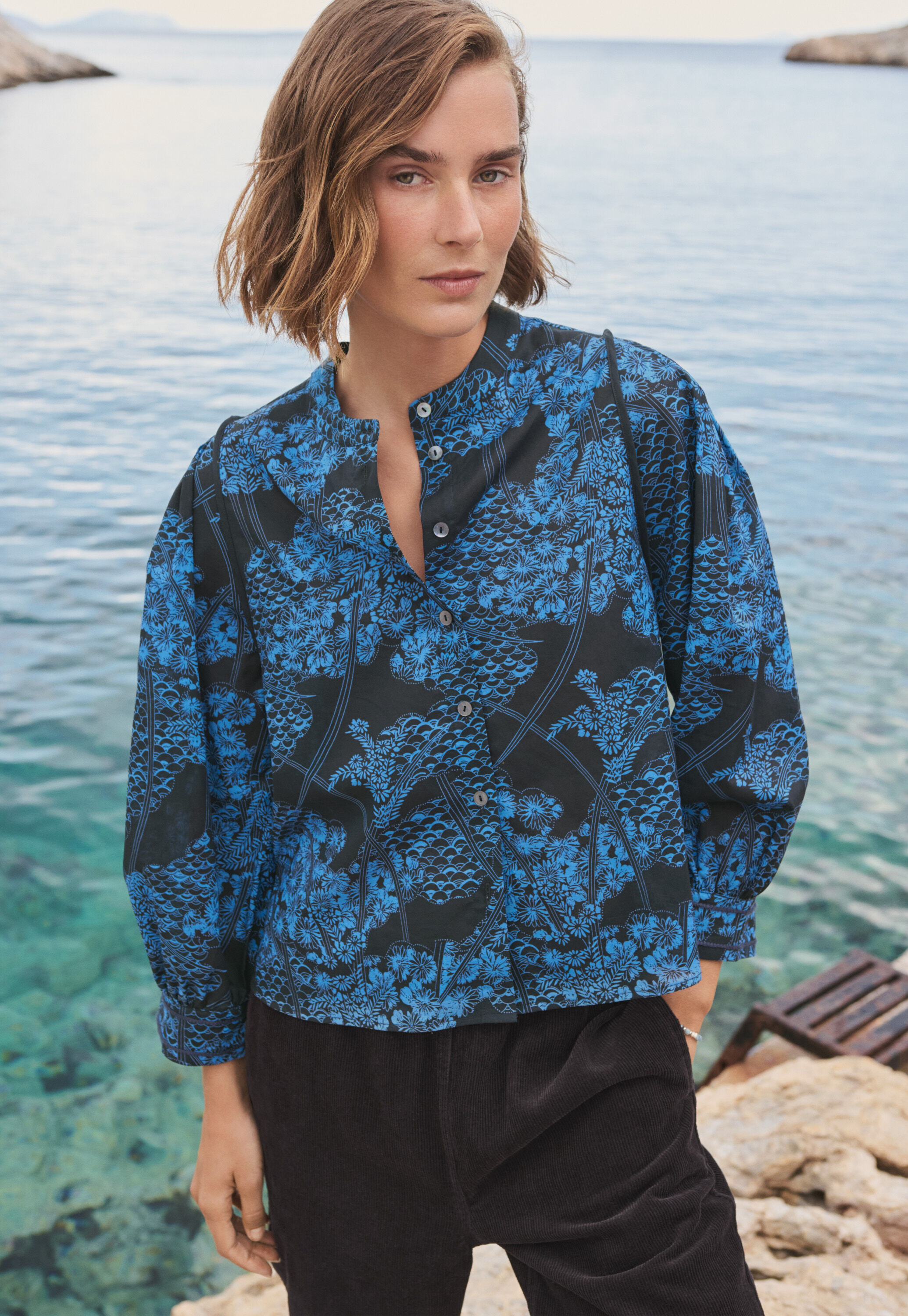 Pintuck blouse