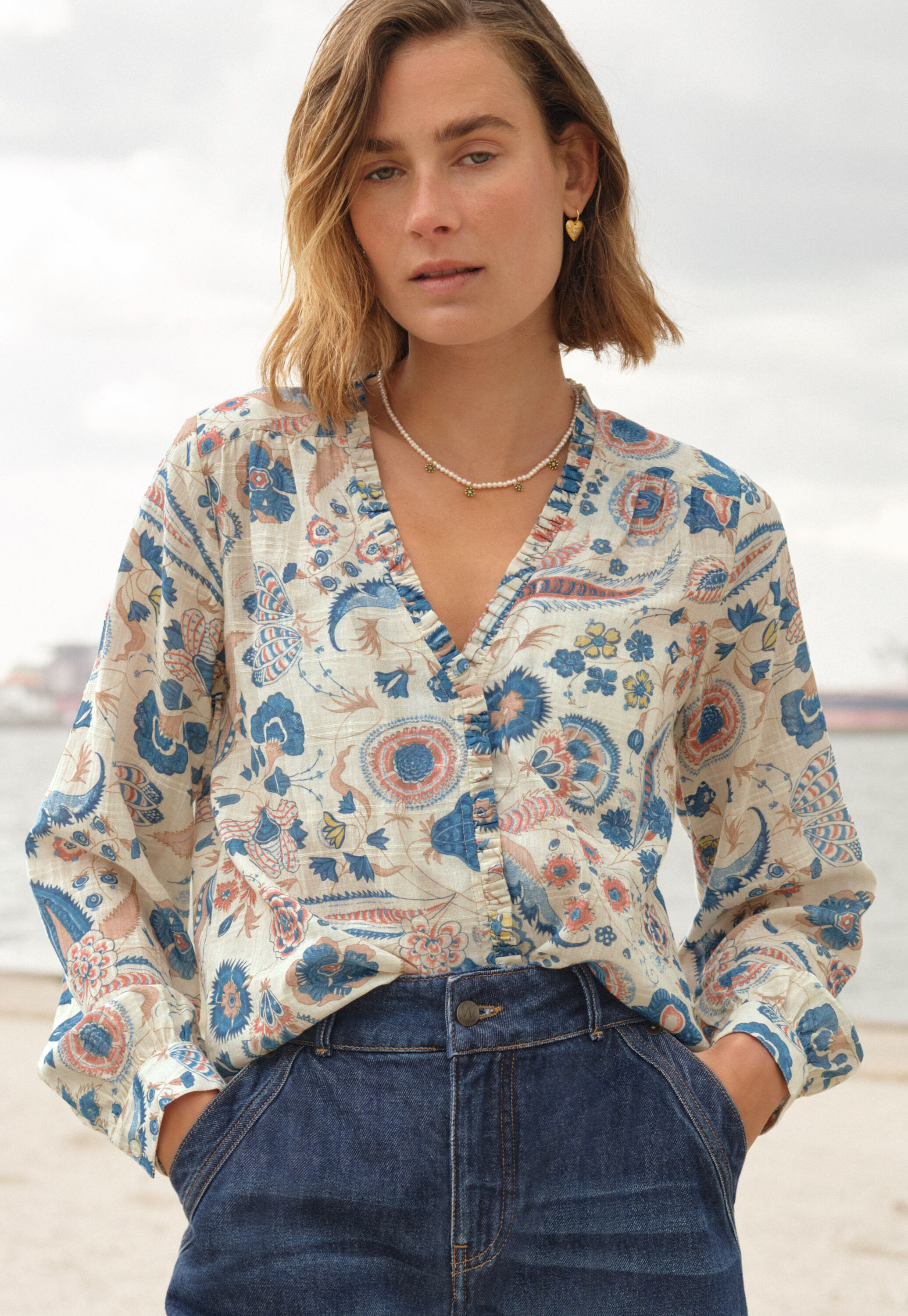 Printed blouse