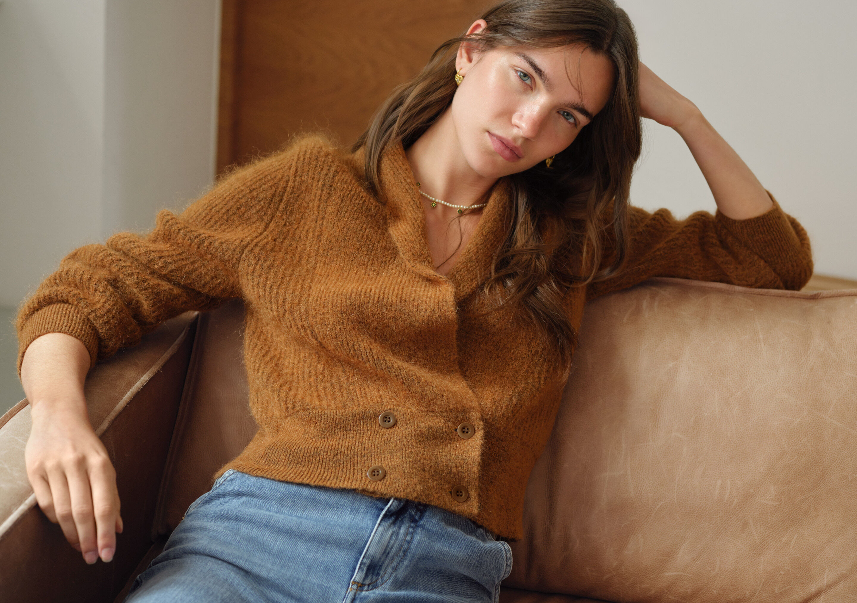 Tie-front cord top