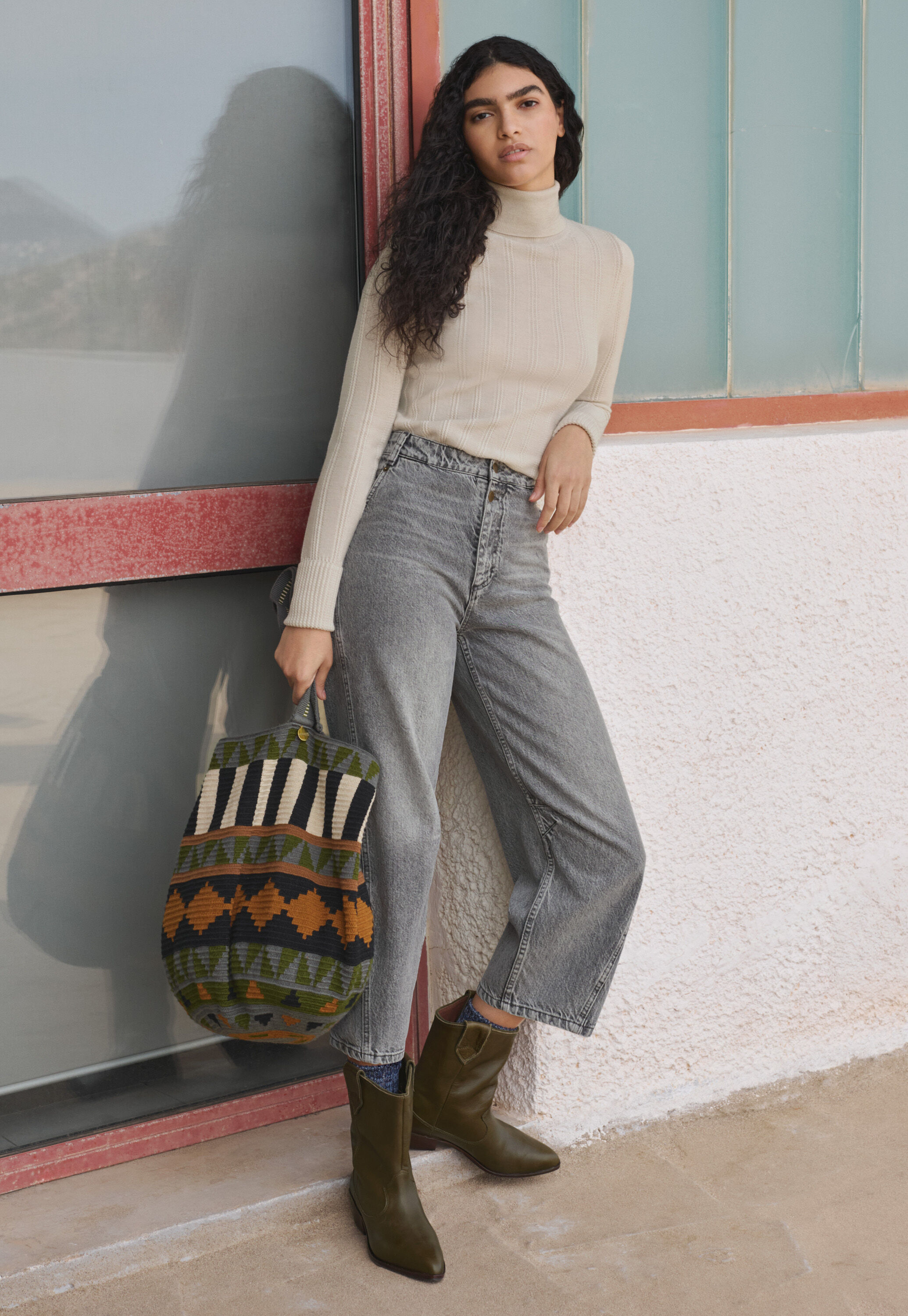 Zip-up sweater