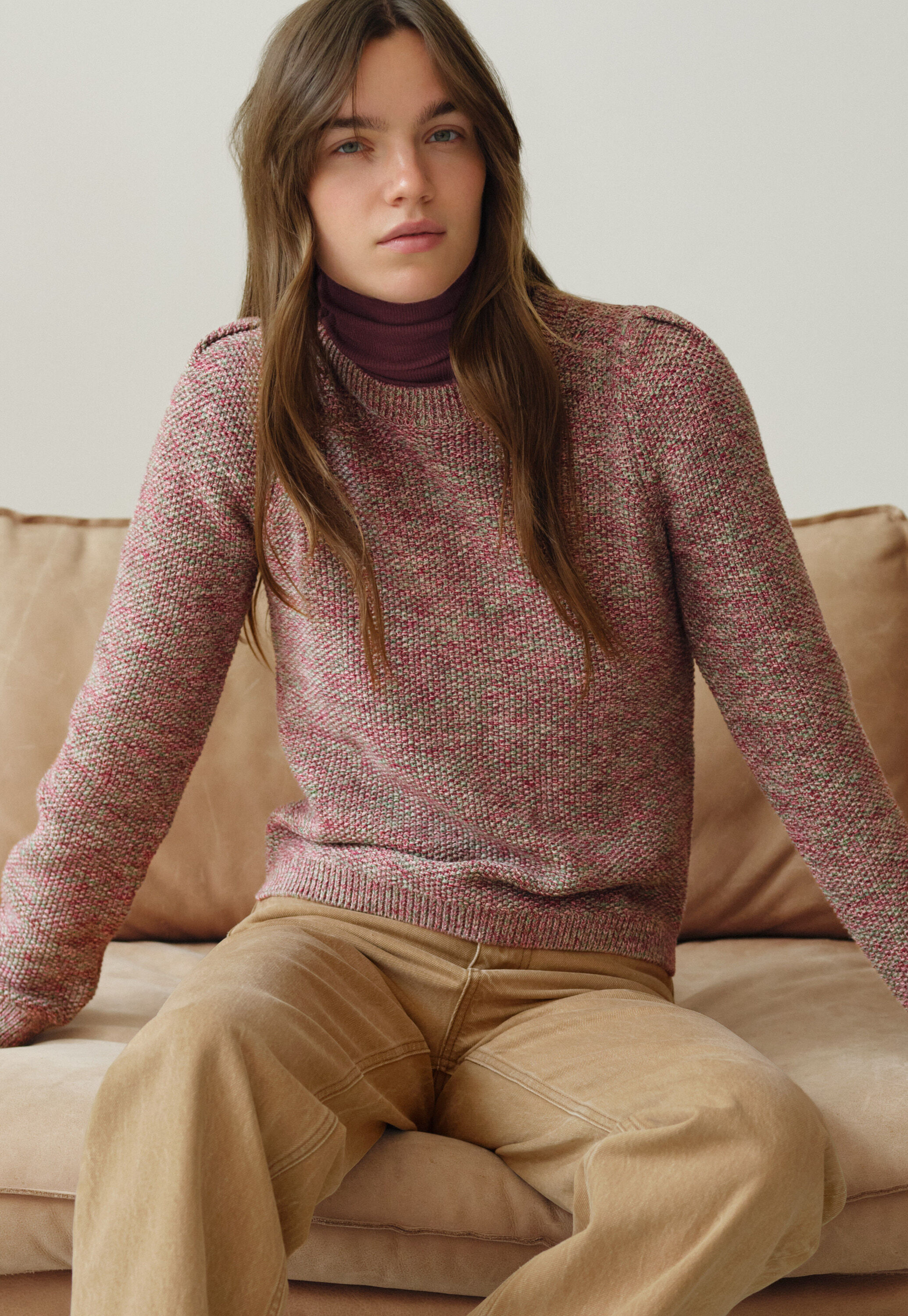 Tie-front cord top