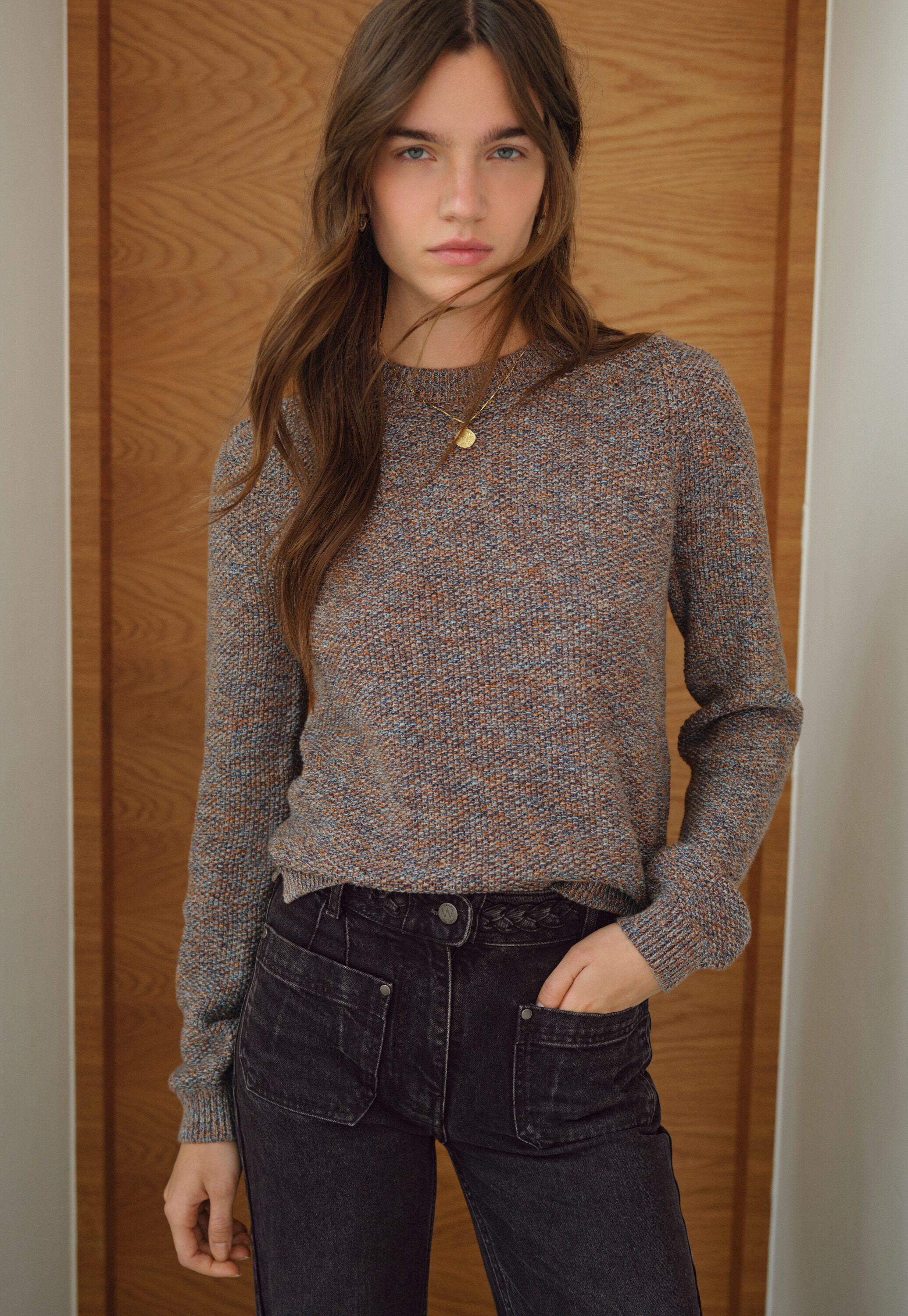 Tie-front cord top