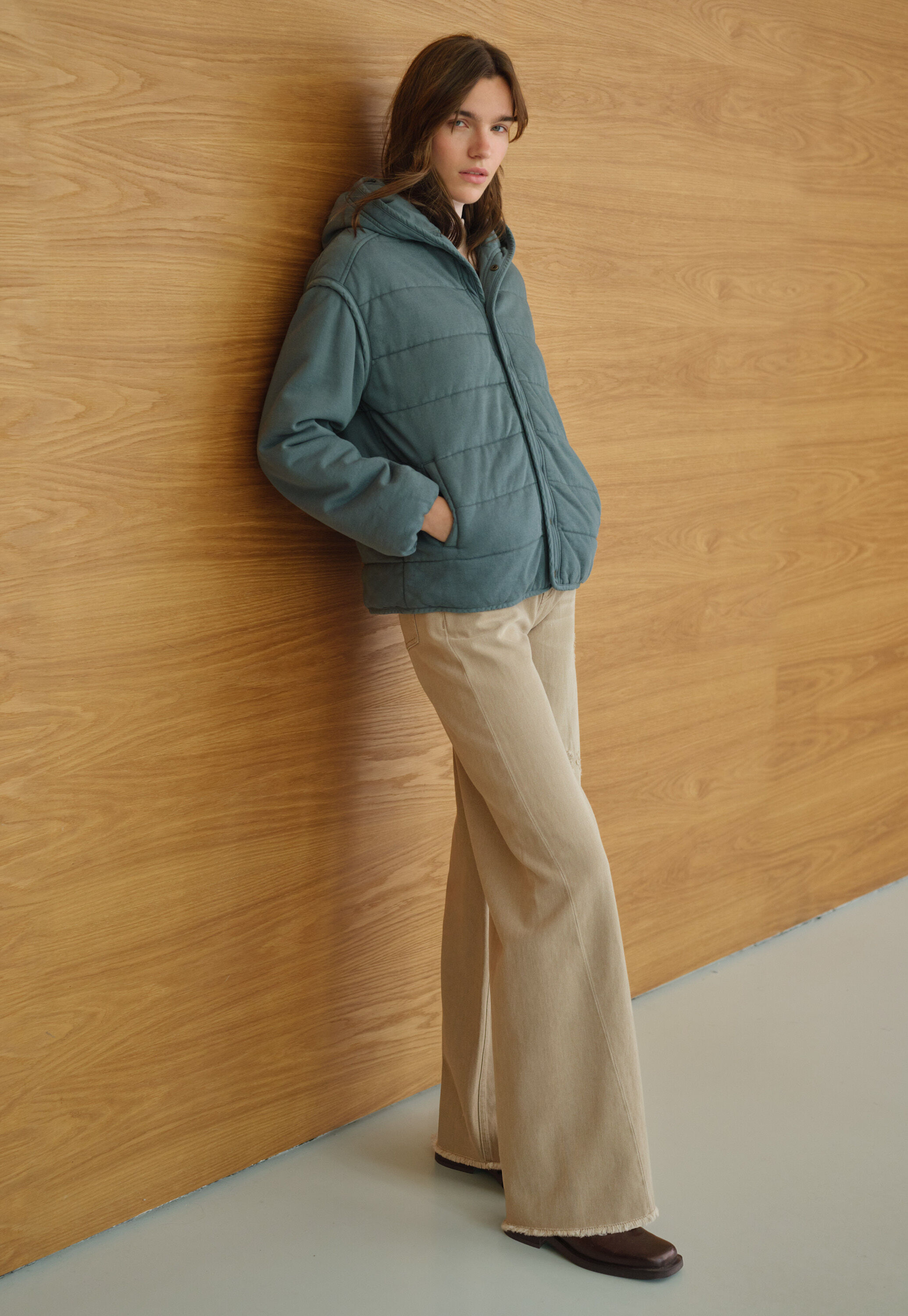 Tie-front cord top
