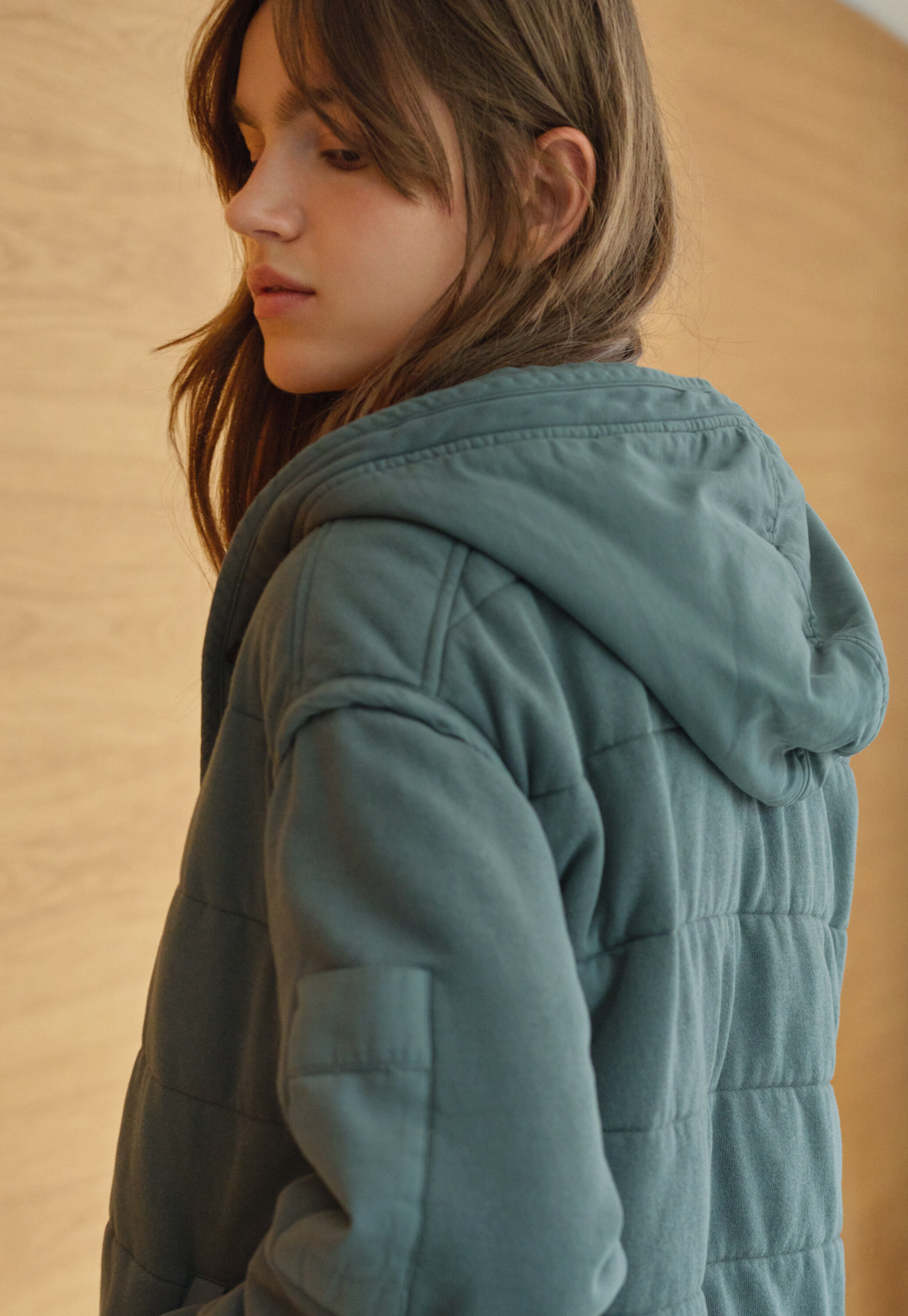 Tie-front cord top